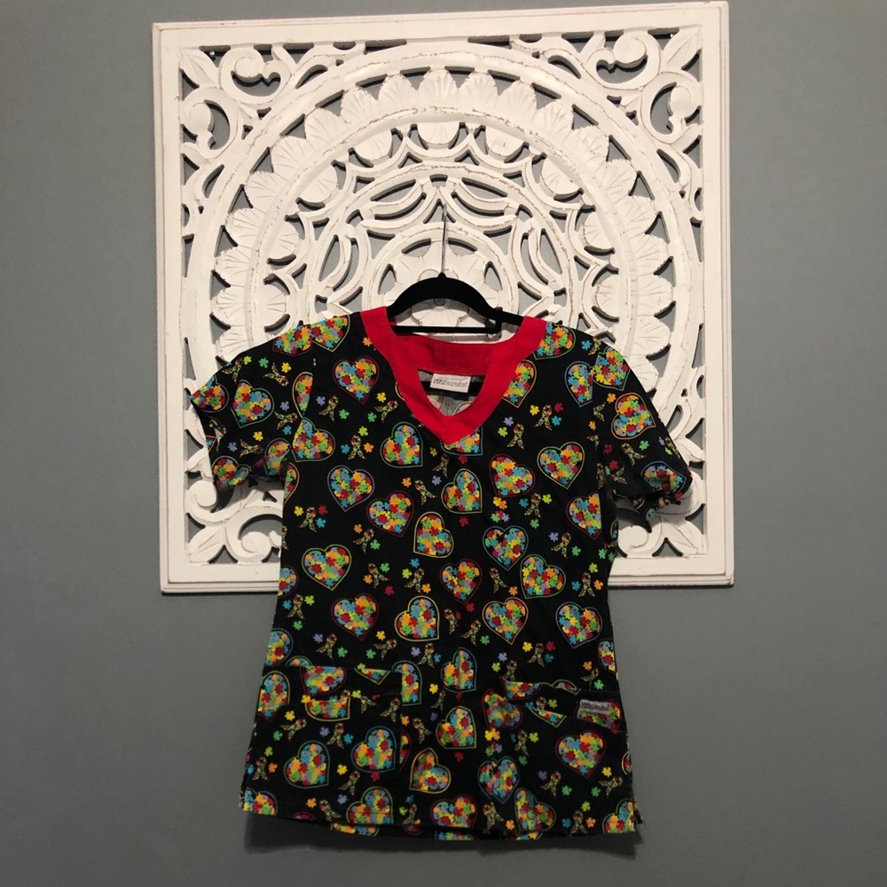 Autism awareness Scrub top